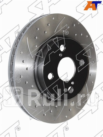 Комплект дисков тормозных передний перфорированные toyota corolla runx allex verso spacio filder nze SAT ST-43512-12620PF  для Разные, SAT, ST-43512-12620PF
