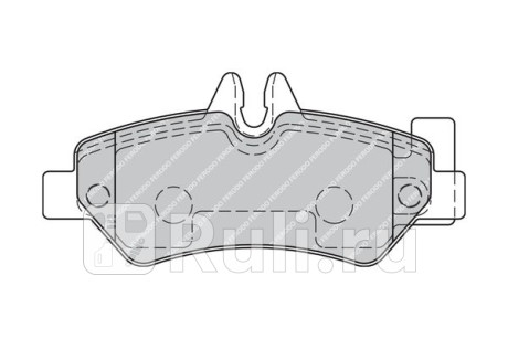 FVR1780 - Колодки тормозные дисковые задние (FERODO) Volkswagen Crafter (2006-2016) для Volkswagen Crafter (2006-2016), FERODO, FVR1780