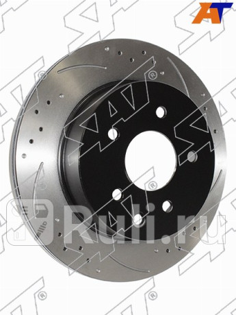 Комплект дисков тормозных зад перфорированные nissan x-trail t30 t31 qashqai j10 07- SAT ST-43206-8H305PF  для Разные, SAT, ST-43206-8H305PF