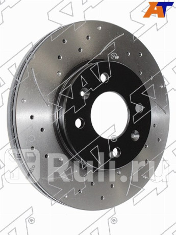 Комплект дисков тормозных передний перфорированные hyundai solaris 10- kia rio 10- SAT ST-51712-0U000PF  для Разные, SAT, ST-51712-0U000PF